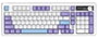 Ajazz AK980 V2 Teclado Mecánico Inalámbrico con Pantalla y Switches Gift Switch V2, Púrpura