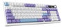 Ajazz AK980 V2 Teclado Mecánico Inalámbrico con Pantalla y Switches Gift Switch V2, Púrpura