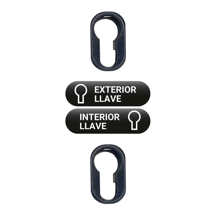 Micel Cerrojo de Sobreponer CRR16 sin Cilindro, para Puerta, Acero, Reversible, Acabado Pintado Gris