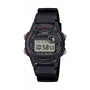 Casio Reloj W-220H Digital Unisex Negro y Azul de Cuarzo