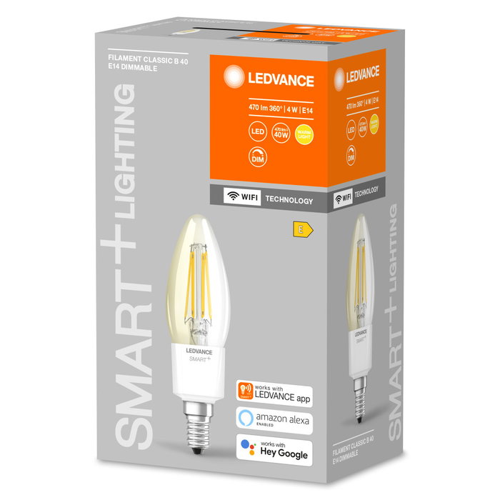 Ledvance SMART Bombilla LED Vela E14 4W 470Lm 2700K Regulable Ledvance SMART Bombilla LED Vela E14 4W 470Lm 2700K Regulable