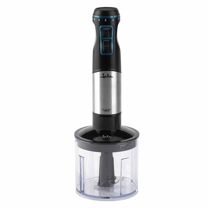 Jata Hogar Batidora de Mano 1500W Modelo JEBT1791 con Picadora y Vaso Medidor 700ml
