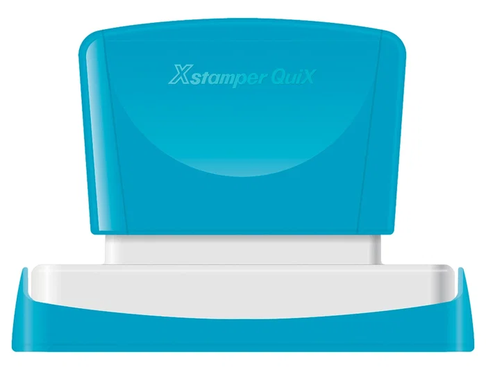 X'stamper Sello Personalizable Q-18 Color Rojo Medidas 22x69 mm