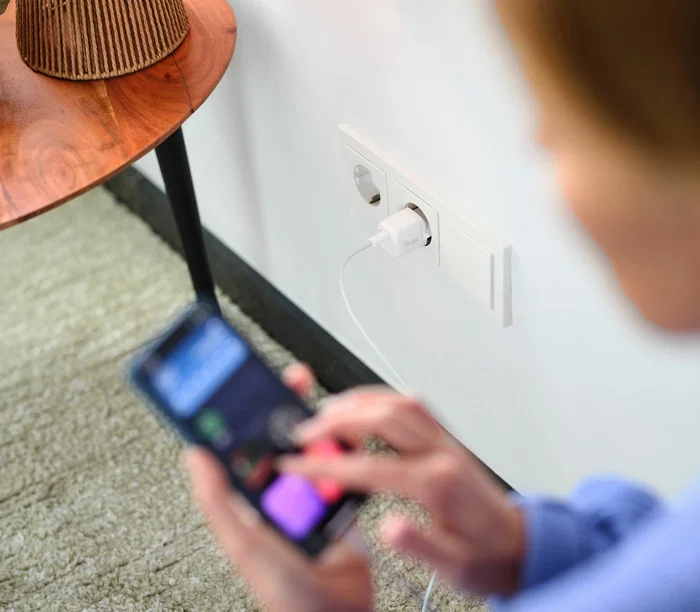 Trust Cargador Ultradelgado Maxo 20W USB-C PD 3.0 PPS con Enchufe EU, Blanco, Compacto para Viajes