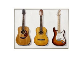 DKD Home Decor Cuadro Lienzo Pino Guitarras 120x90 cm