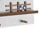 DKD Home Decor Perchero Mediterraneo Blanco y Azul 40x12x4 cm (6 Unidades)
