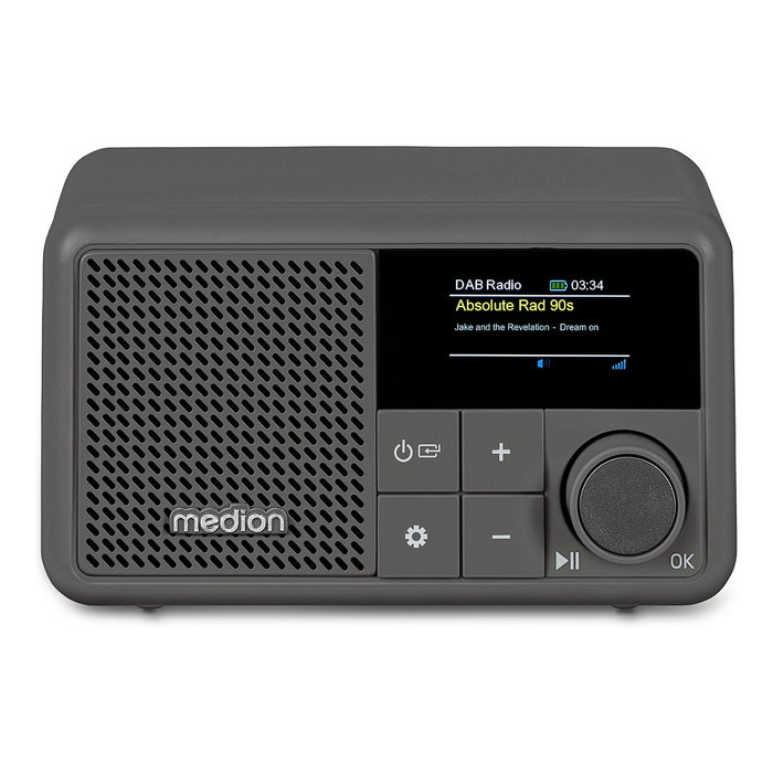 Medion Radio Portátil Digital LIFE S66822 con DAB+, Bluetooth y Pantalla TFT - Gris Medion Radio Portátil Digital LIFE S66822 con DAB+, Bluetooth y Pantalla TFT - Gris