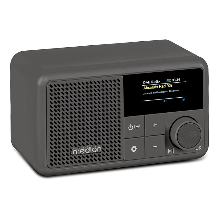 Medion Radio Portátil Digital LIFE S66822 con DAB+, Bluetooth y Pantalla TFT - Gris Medion Radio Portátil Digital LIFE S66822 con DAB+, Bluetooth y Pantalla TFT - Gris