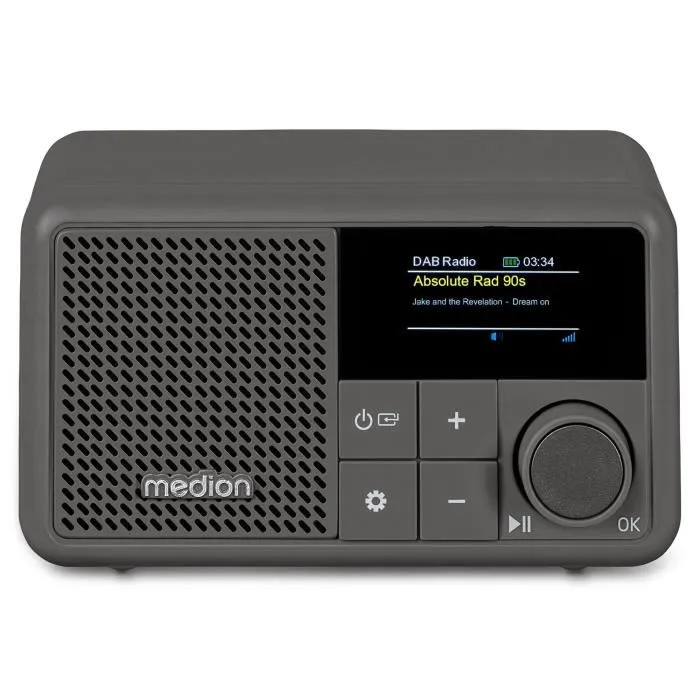 Medion AAAQH12605 Mini Radio DAB/FM Mono 2W RMS Gris Medion AAAQH12605 Mini Radio DAB/FM Mono 2W RMS Gris