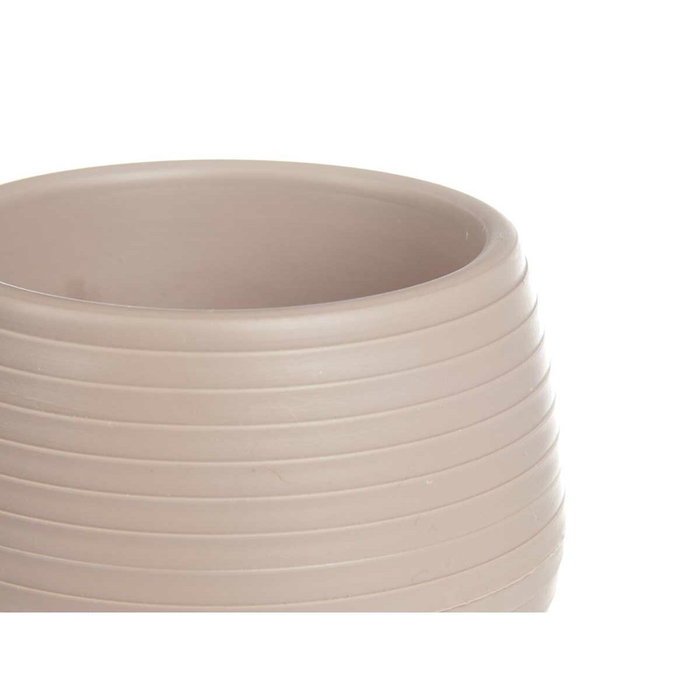 Set de Macetas Ibergarden Taupé Plástico 16,5 x 16,5 x 14,5 cm 51,5 x 14,5 x 16,5 cm (4 Unidades)