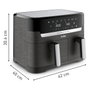 Tefal Dual Easy Fry & Grill EY905B Freidora de aire 8,3 L Gris