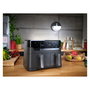 Tefal Dual Easy Fry & Grill EY905B Freidora de Aire Caliente 8.3L Doble, Independiente, Panel Táctil, 2700W, 8 Programas, Gris