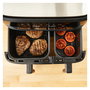 Tefal Dual Easy Fry & Grill EY905B Freidora de Aire Caliente 8.3L Doble, Independiente, Panel Táctil, 2700W, 8 Programas, Gris