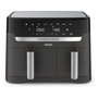 Tefal Dual Easy Fry & Grill EY905B Freidora de Aire Caliente 8.3L Doble, Independiente, Panel Táctil, 2700W, 8 Programas, Gris