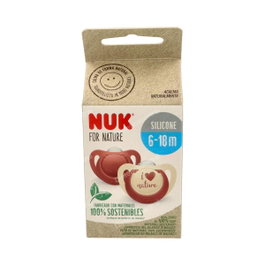 NUK Chupete For Nature Etapa 6-18 Meses Silicona Pack de 2 Unidades