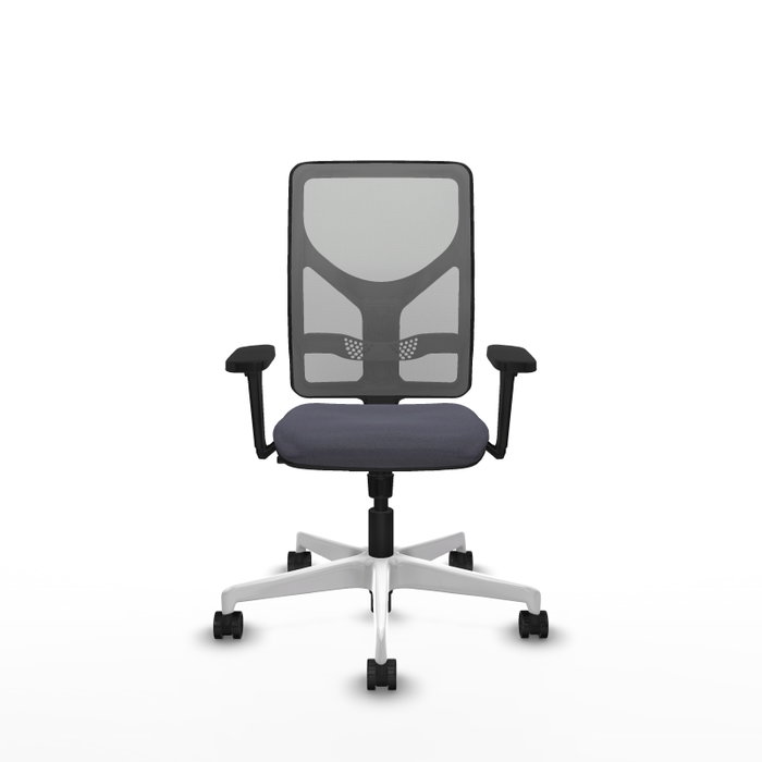 PIQUERAS Y CRESPO Silla de oficina Motilla Gris con mecanismo Sincro y brazos 3D