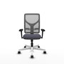 PIQUERAS Y CRESPO Silla de oficina Motilla Gris con mecanismo Sincro y brazos 3D