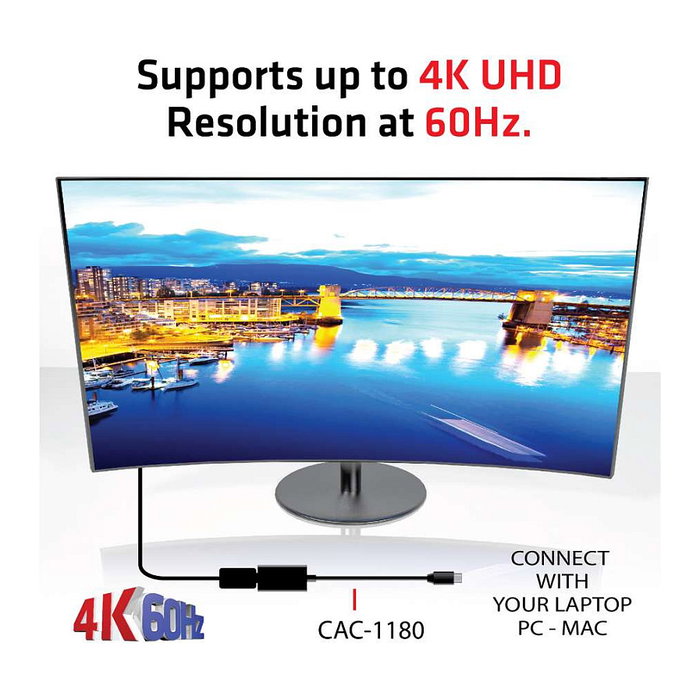 Club 3D Adapter MiniDisplayPort > HDMI 2.0b HDR 4K60Hz activo