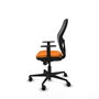 PIQUERAS Y CRESPO Silla de oficina Jorquera Naranja y Negro