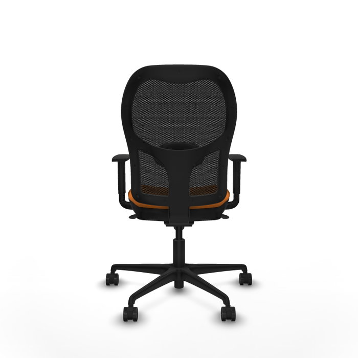 PIQUERAS Y CRESPO Silla de oficina Jorquera Naranja y Negro