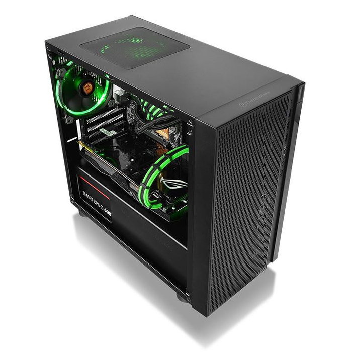 Thermaltake Versa H18 Window Black Caja Micro-Torre Negra sin Fuente con Ventana USB 3.0 USB 2.0 HD Audio