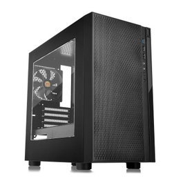 Thermaltake Versa H18 Window Black Caja Micro-Torre Negra sin Fuente con Ventana USB 3.0 USB 2.0 HD Audio