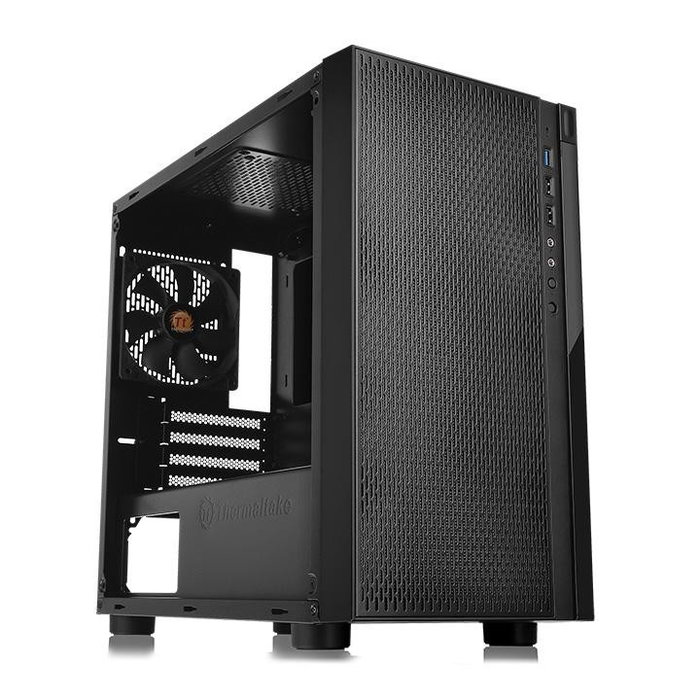 Thermaltake Versa H18 Window Black Caja Micro-Torre Negra sin Fuente con Ventana USB 3.0 USB 2.0 HD Audio