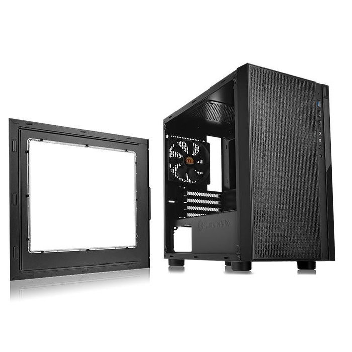 Thermaltake Versa H18 Window Black Caja Micro-Torre Negra sin Fuente con Ventana USB 3.0 USB 2.0 HD Audio