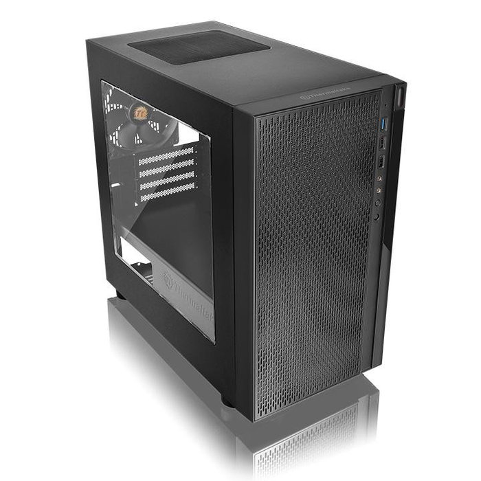 Thermaltake Versa H18 Window Black Caja Micro-Torre Negra sin Fuente con Ventana USB 3.0 USB 2.0 HD Audio