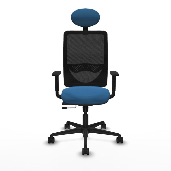 PIQUERAS Y CRESPO Silla de oficina Zulema Azul claro/Negro