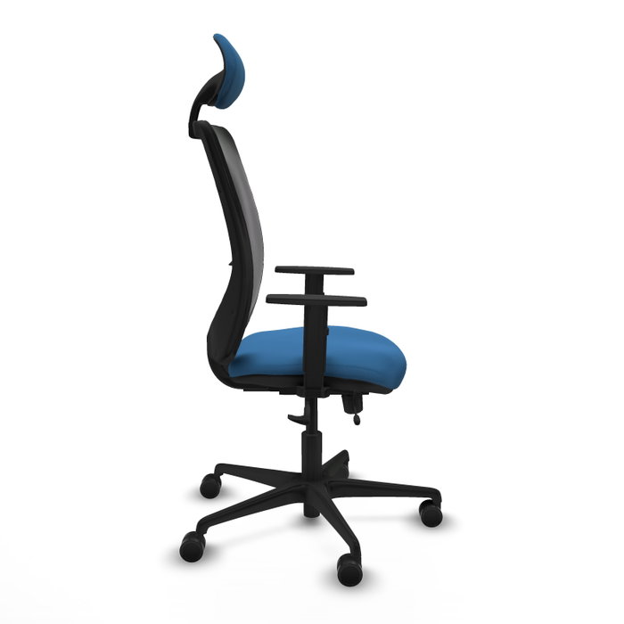 PIQUERAS Y CRESPO Silla de oficina Zulema Azul claro/Negro