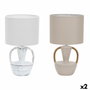 DKD Home Decor Lámpara de Sobremesa de Cerámica Blanco y Beige ASA 2 Surtido (2 unidades)建模