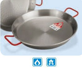 Paelleras El Cid Cofer Paellera Valenciana 28 cm, Acero, 28 cm de Diámetro, Capacidad para 2 Personas