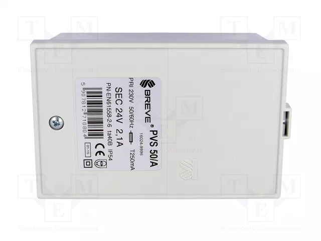 BREVE TUFVASSONS Transformador de protección 50VA 230VAC 24V IP54 BREVE TUFVASSONS Transformador de protección 50VA 230VAC 24V IP54