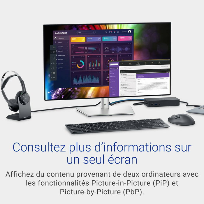 Dell UltraSharp U2724D 27 pulgadas QHD IPS Black 120Hz Silver/Black Dell UltraSharp U2724D 27 pulgadas QHD IPS Black 120Hz Silver/Black