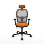 PIQUERAS Y CRESPO Silla de oficina Jorquera Naranja y Gris