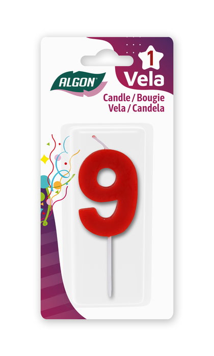 Algon Vela Roja N.9 8.3 cm (36 Unidades) Algon Vela Roja N.9 8.3 cm (36 Unidades)