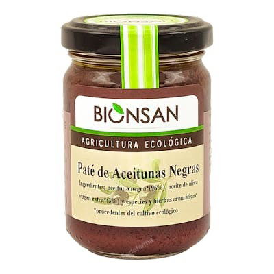 BIONSAN Pate de Aceitunas Negras 140Gr Eco BIONSAN Pate de Aceitunas Negras 140Gr Eco