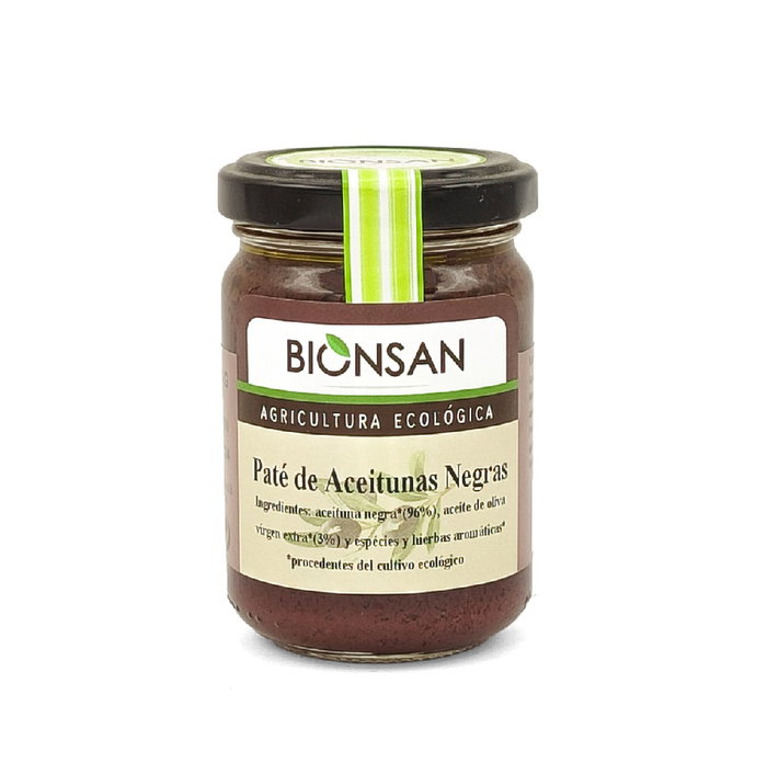 BIONSAN Paté de Aceitunas Negras ECO 140g BIONSAN Paté de Aceitunas Negras ECO 140g