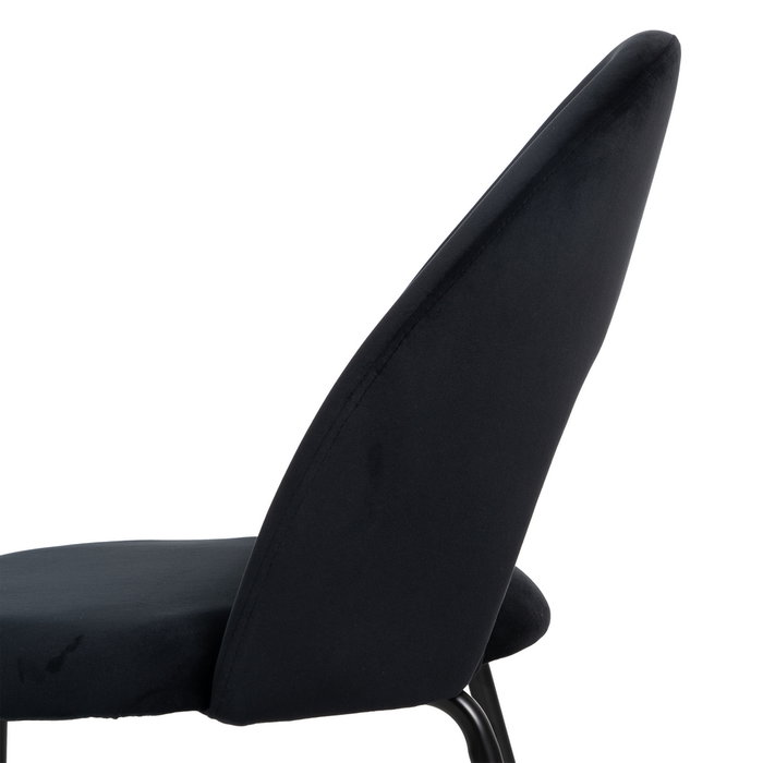 Silla Negro Tejido-Metal Contract 49 X 60 X 81 cm (Set de 4)