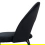 Silla Negro Tejido-Metal Contract 49 X 60 X 81 cm (Set de 4)