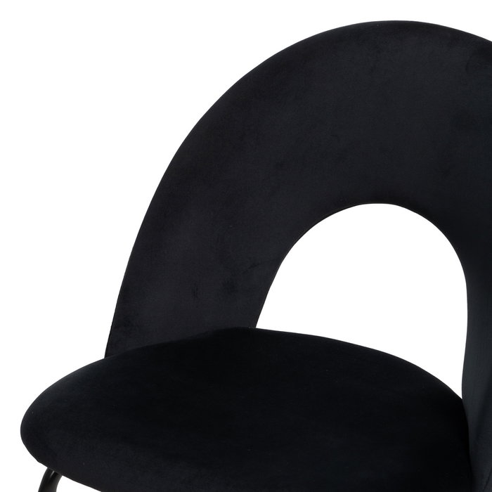 Silla Negro Tejido-Metal Contract 49 X 60 X 81 cm (Set de 4)