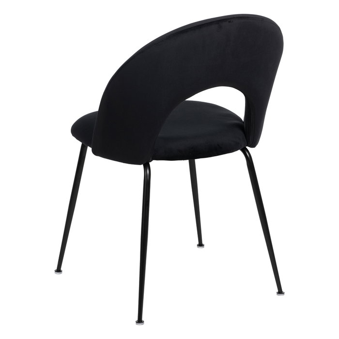 Silla Negro Tejido-Metal Contract 49 X 60 X 81 cm (Set de 4)