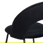 Silla Negro Tejido-Metal Contract 49 X 60 X 81 cm (Set de 4)