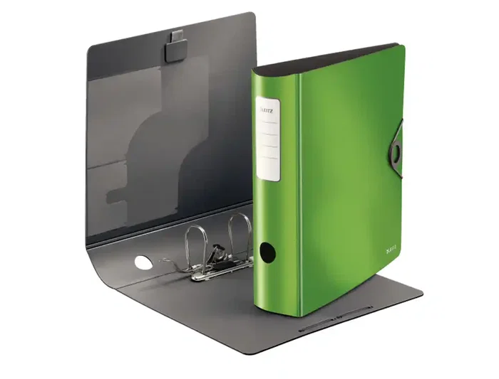 Leitz Archivador de Palanca Active Solid Polifoam 180 A4 (210x297 mm) Color Verde, Lomo 82 mm, 2 Anillas de 75 mm