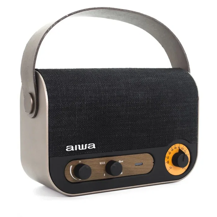 Aiwa RBTU-600 Altavoz Monofónico Portátil Beige y Negro