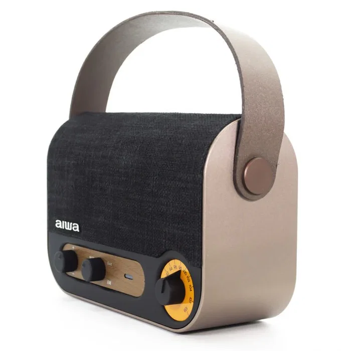 Aiwa RBTU-600 Altavoz Monofónico Portátil Beige y Negro