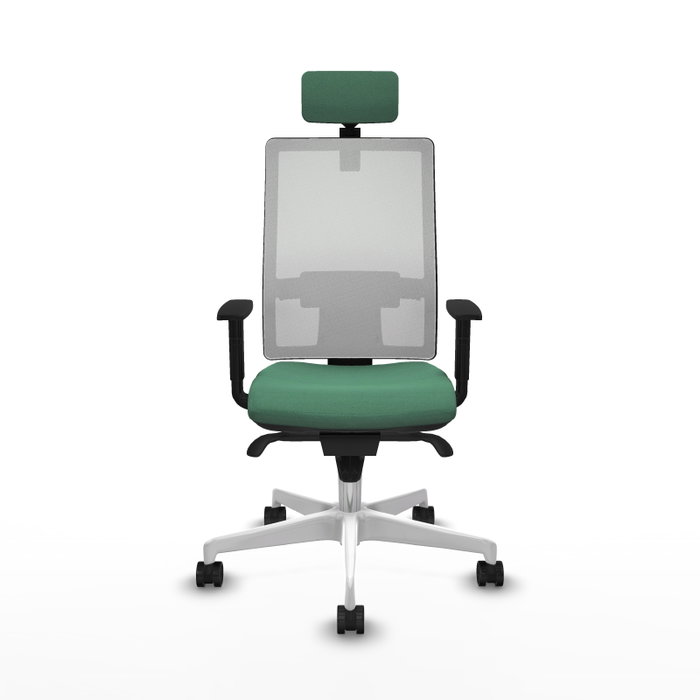 PIQUERAS Y CRESPO Silla de oficina Horna Verde esmeralda y Blanco PIQUERAS Y CRESPO Silla de oficina Horna Verde esmeralda y Blanco