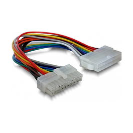 DeLOCK Cable de Alimentación ATX 20 pines para Placa Base, 0.2 m, Conector Macho y Hembra, Ref. 82120