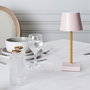 Home Deco Factory Lámpara Led Táctil Rosa 12 COB, 3 Intensidades, Pilas AAA, Decoración Moderna